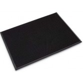 Crown Mat-A-Dor Heavy Traffic Outdoor Finger-Tip Scraper Mat - 36" x 72", Black